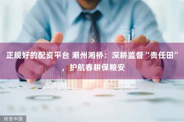 正规好的配资平台 潮州湘桥：深耕监督“责任田” ，护航春耕保粮安