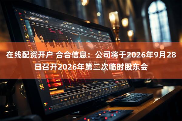 在线配资开户 合合信息：公司将于2026年9月28日召开2026年第二次临时股东会